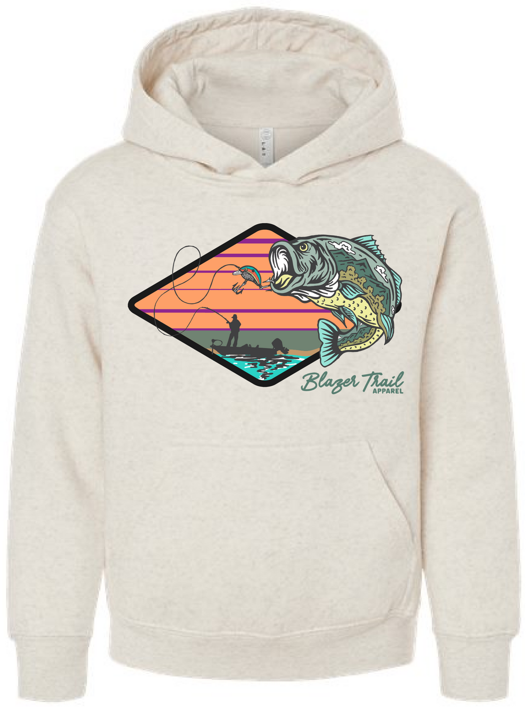 Bass Out Of Water Youth Hoodie