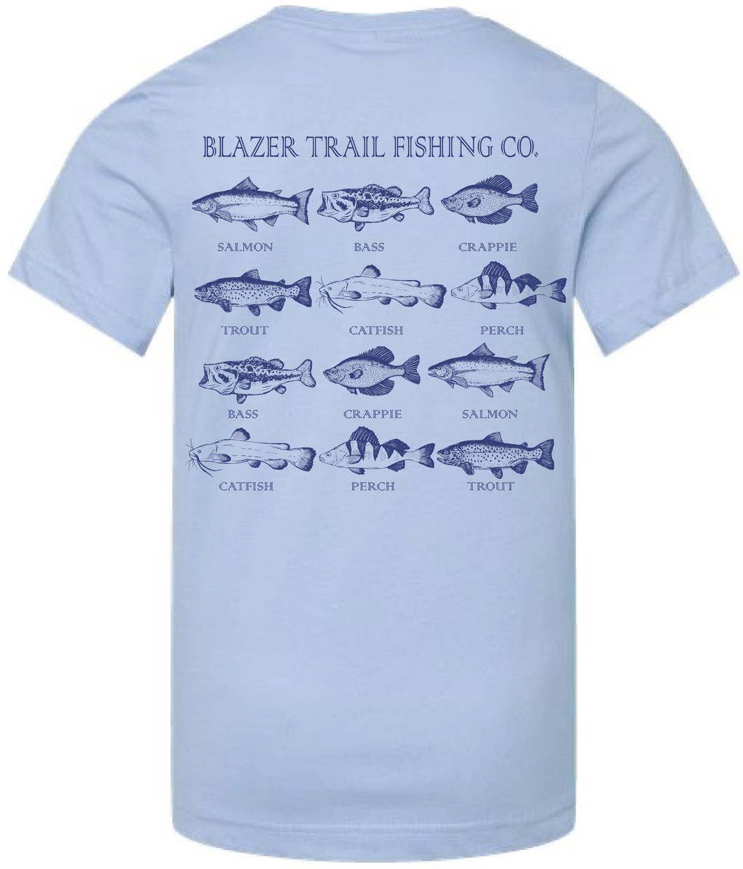 Fish Chart Adult Graphic Tee