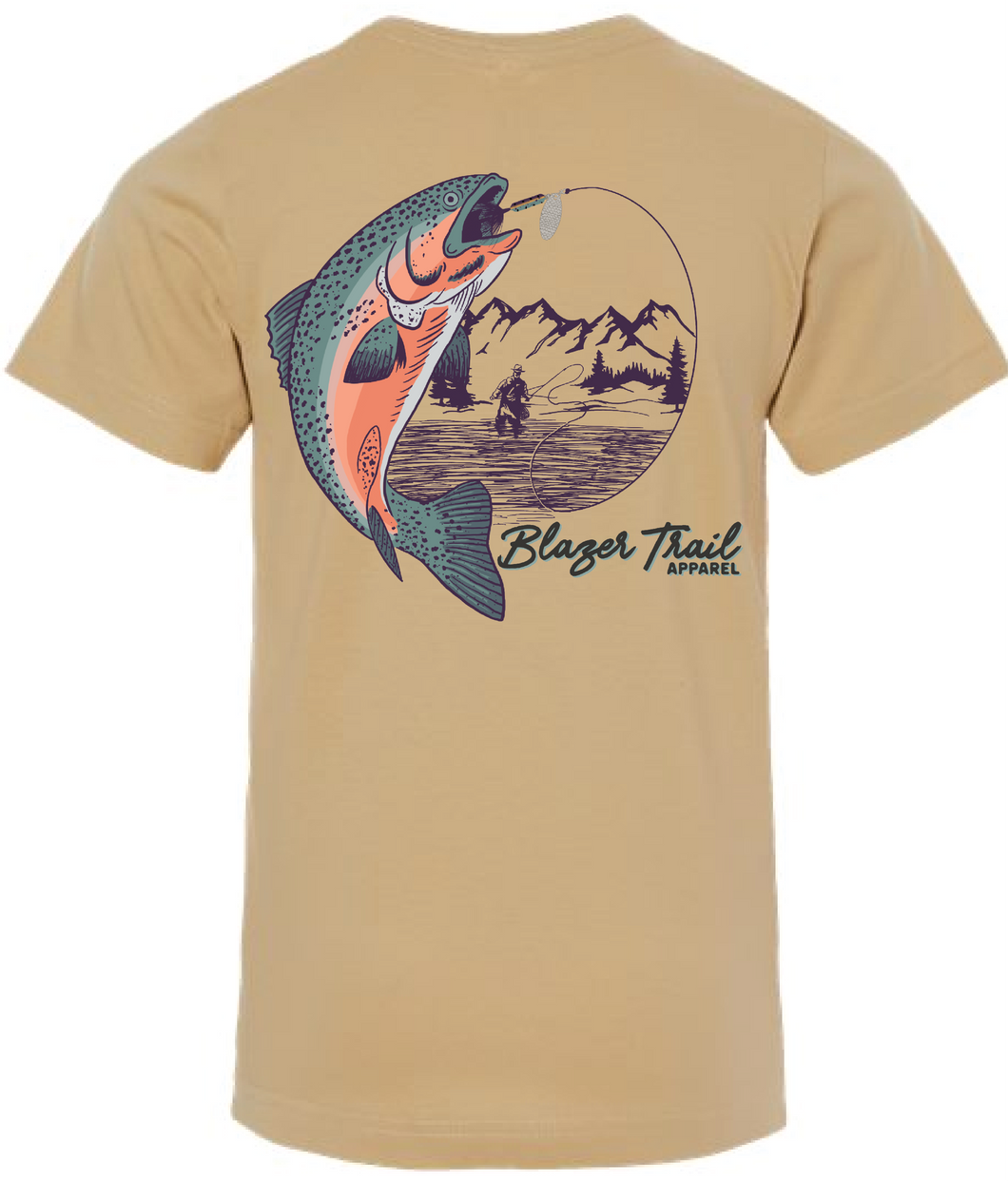 Fly Fisherman Youth Graphic Tee