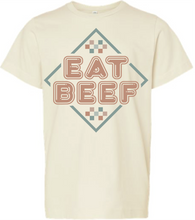 Load image into Gallery viewer, Retro Eat Beef Youth Graphic Tee
